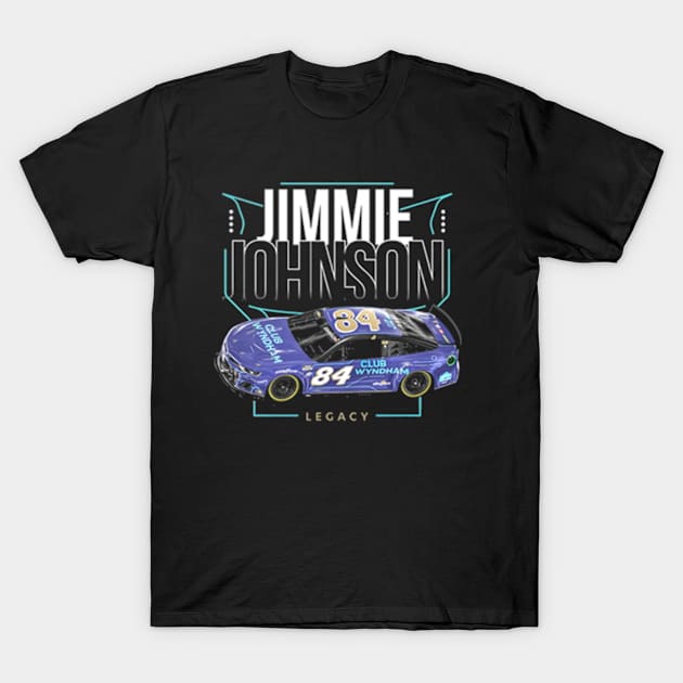 Jimmie Johnson Legacy #84 Club Wyndham T-Shirt by art.Hamdan